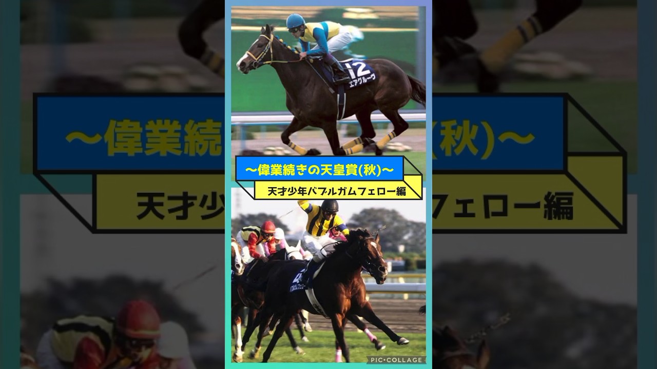 ✨偉業続きの天皇賞(秋)✨バブルガムフェロー編！#競馬 #shorts #スポーツ #天皇賞秋 #名馬 #fyp #おすすめ #名勝負