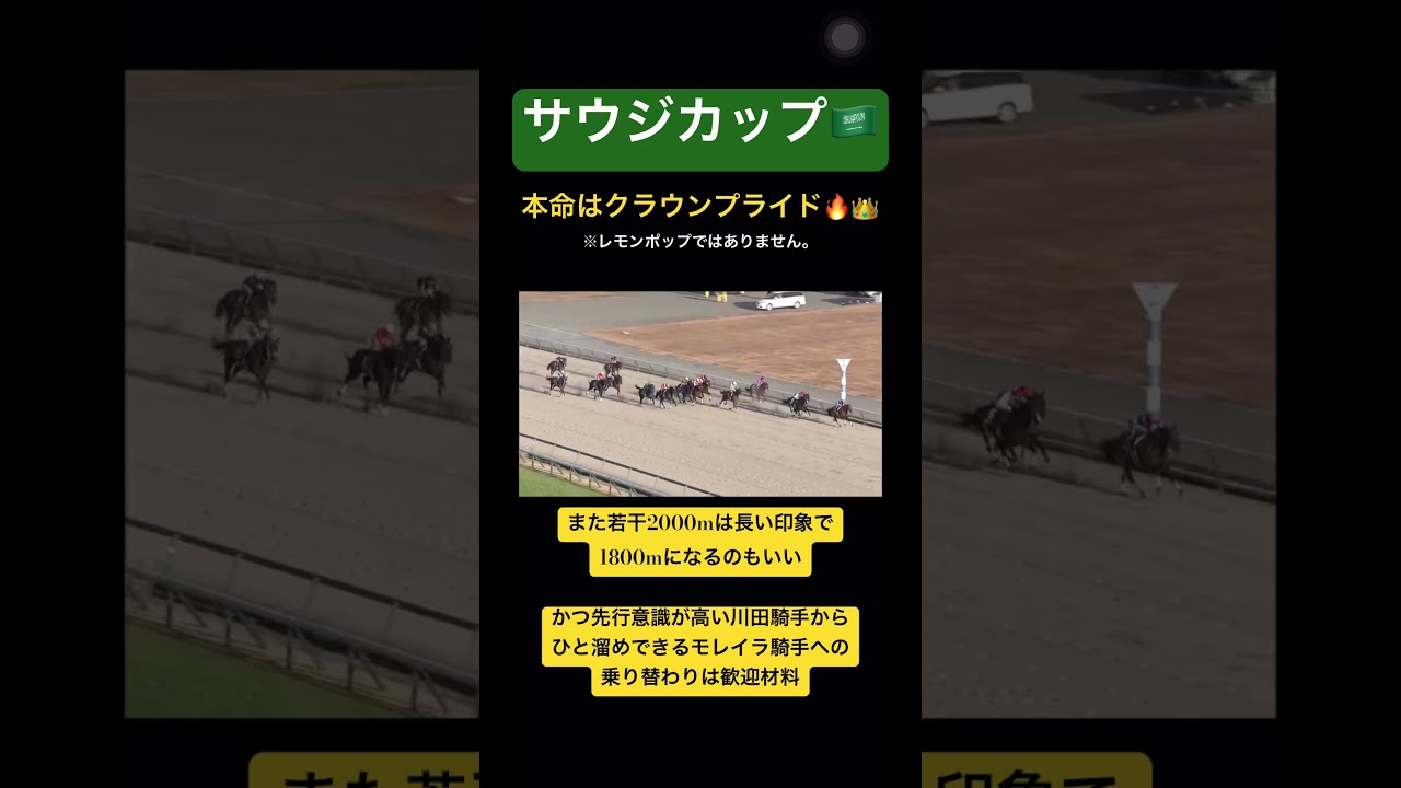 【サウジC2024🇸🇦】🔥👑クラウンプライド！#競馬 #競馬予想 #g1