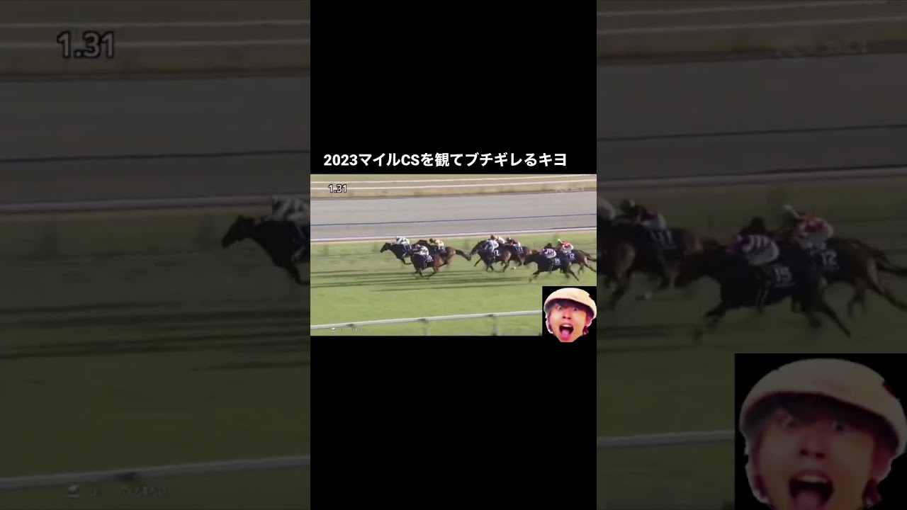 【唐突思いつきネタ動画】2023マイルCSを観て激おこなキヨ　#shorts