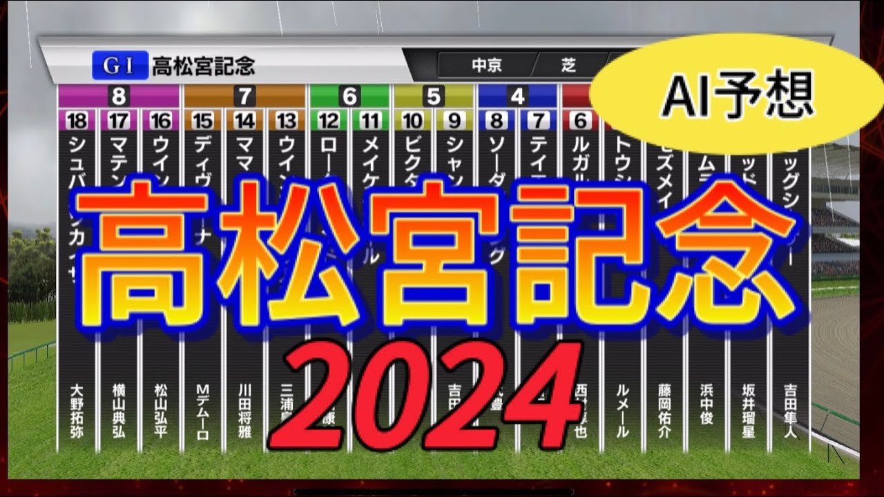 日本ー当たる？ 高松記念 2024 シミュレーション
