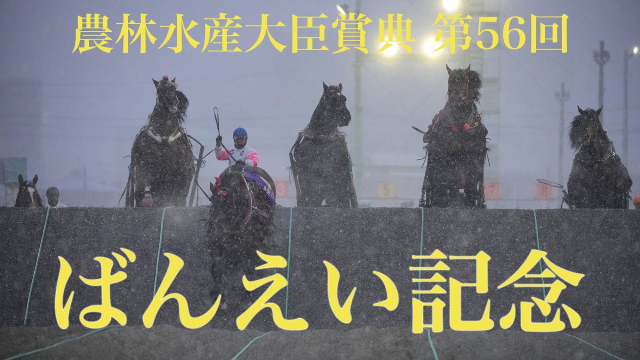 【ばんえい競馬】農林水産大臣賞典　第56回ばんえい記念の様子です