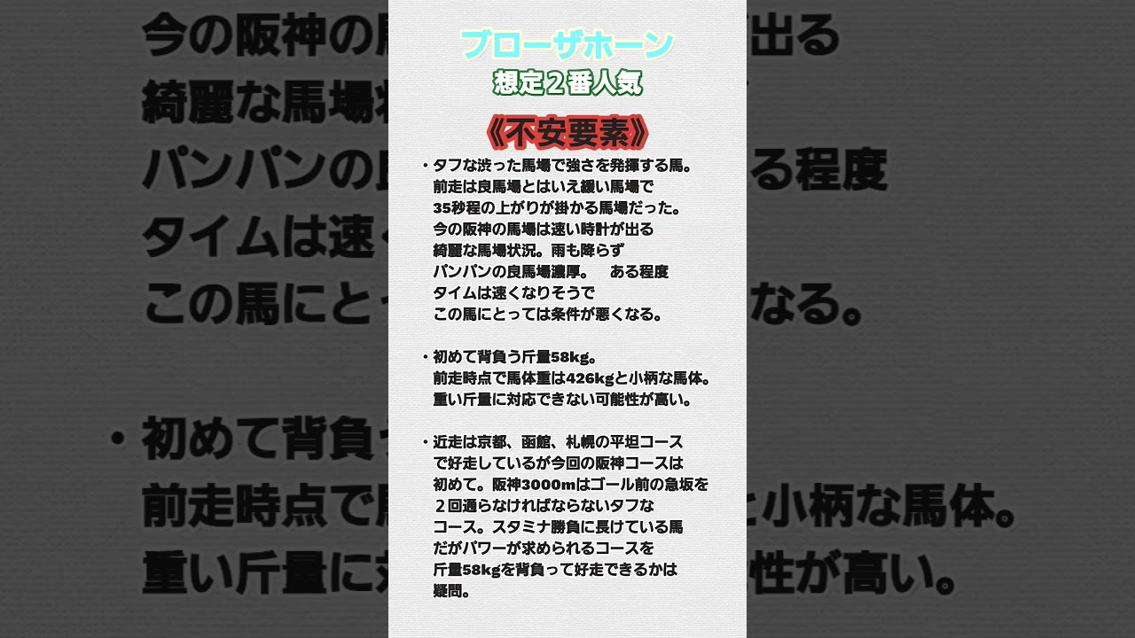 #競馬 #競馬予想 #阪神大賞典2024