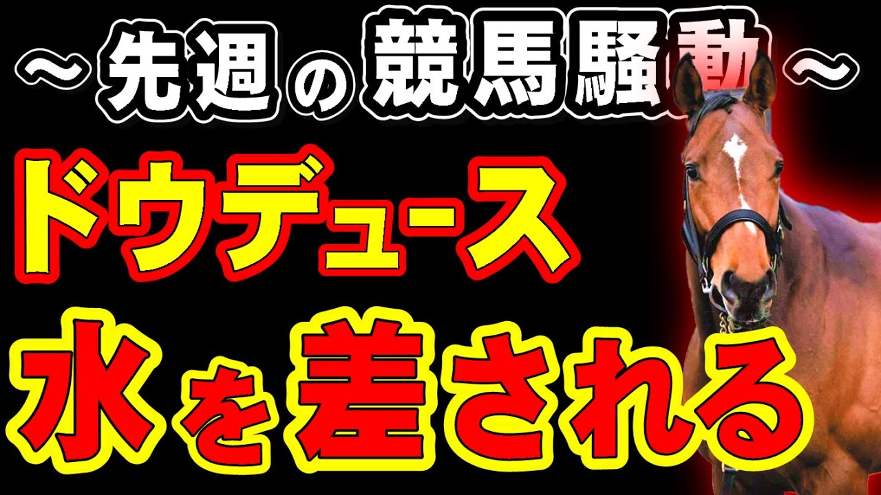 先週の競馬騒動！ドウデュース、水を差されてしまう…