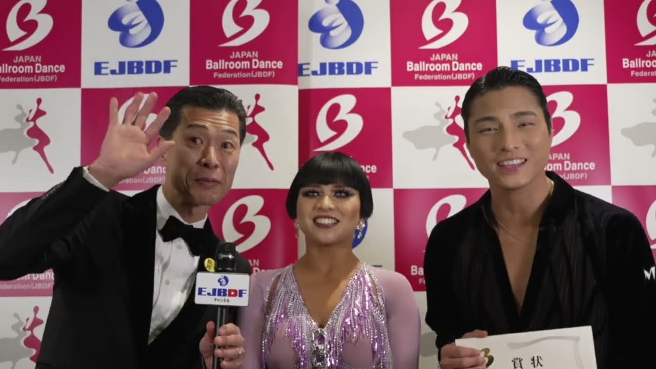 【2024 スーパージャパンカップダンス】初全種目ファイナル  髙野 大樹・加藤 奈々 組のインタビュー