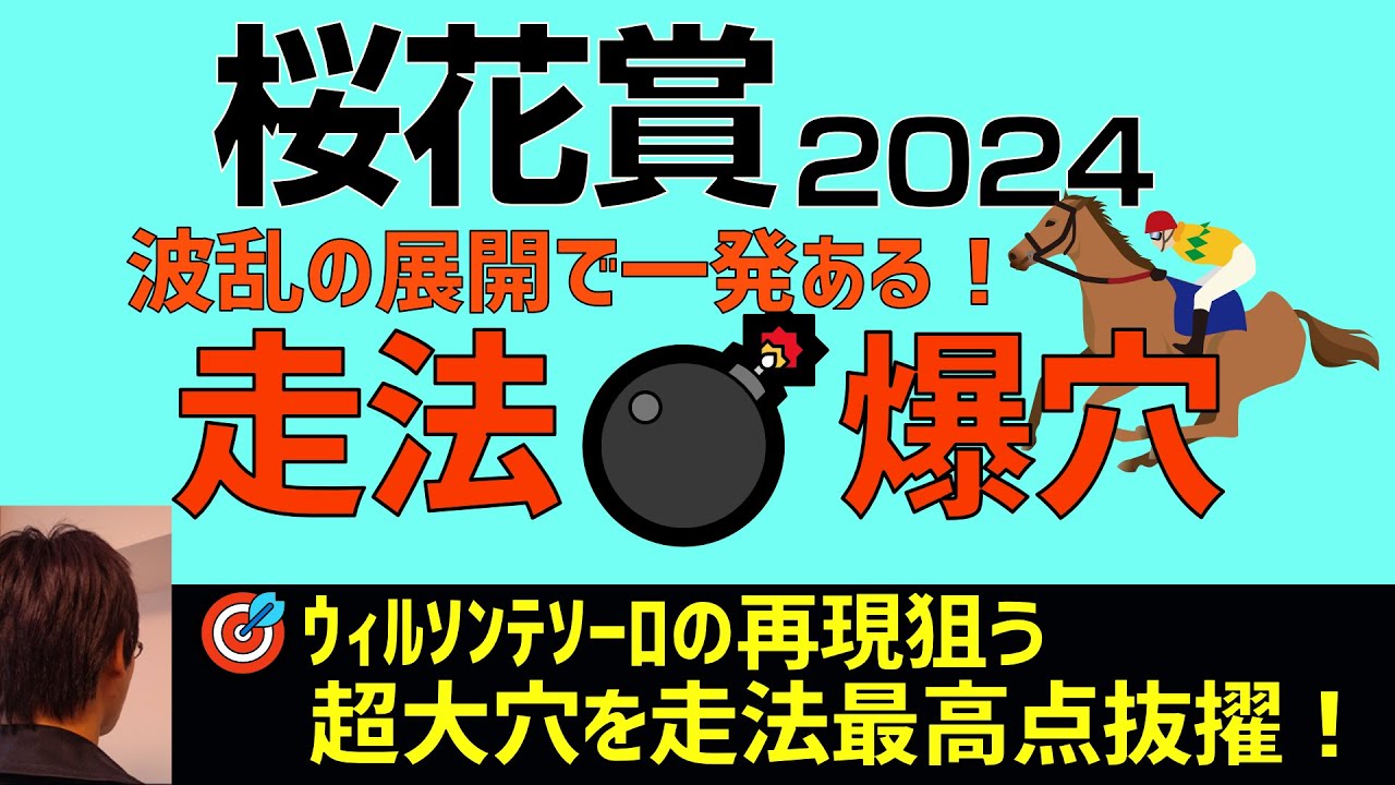 桜花賞2024走法爆穴「大抜擢！ウィルソンテソーロ大穴的中の再現狙う」