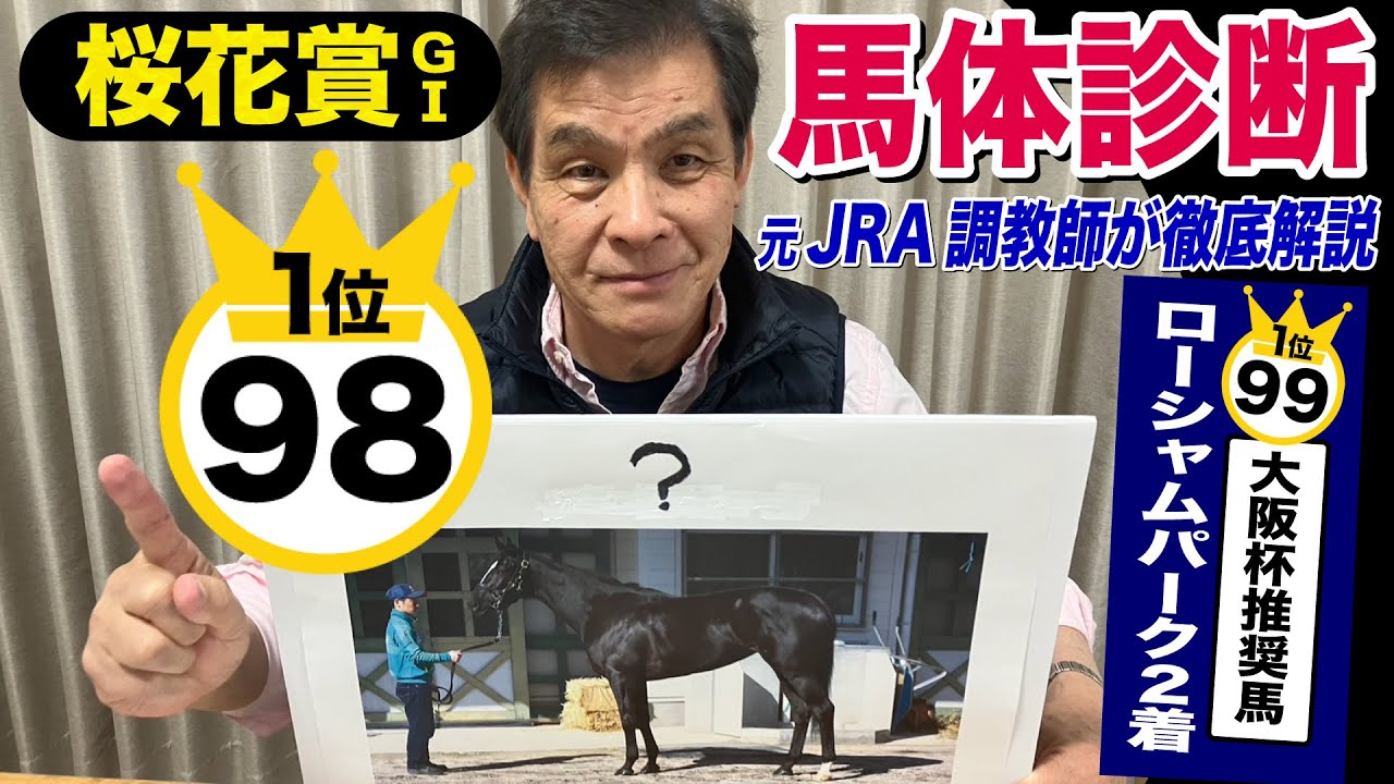 【桜花賞2024】中村均元調教師が馬体診断　有力馬５頭＋穴馬２頭を徹底解説　先週大阪杯で推奨ローシャムパーク２着《東スポ競馬ニュース》