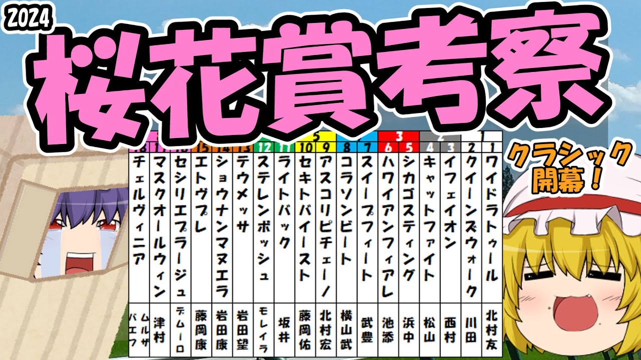 ゆっくり2024桜花賞考察