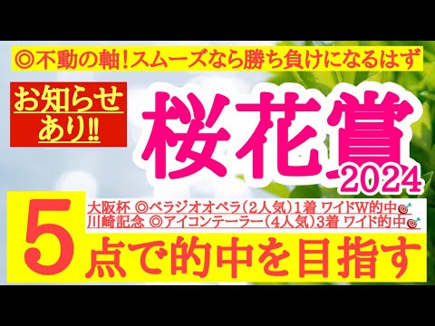 【桜花賞2024】◎前走のパフォーマンスが今回に直結するとみてあの馬を信頼して勝負だ！