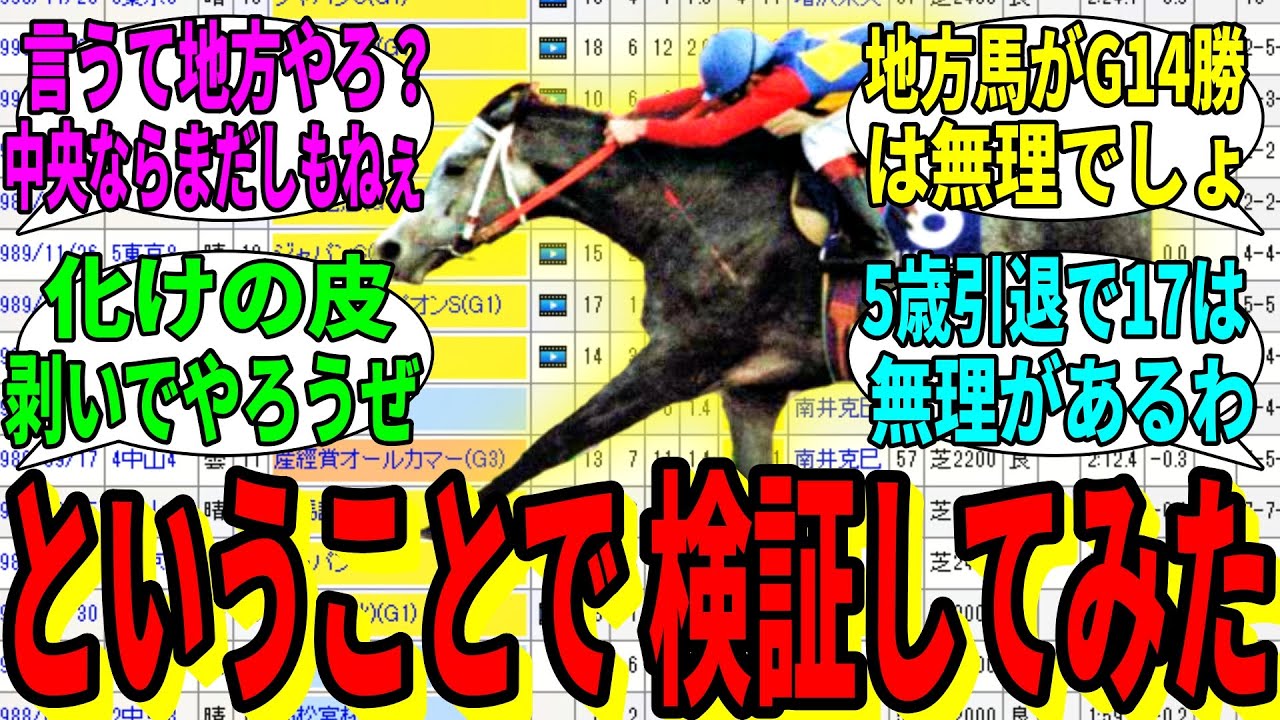 【競馬の反応集】「オグリキャップは本当に重賞17勝もしているのか？」に対する視聴者の反応集