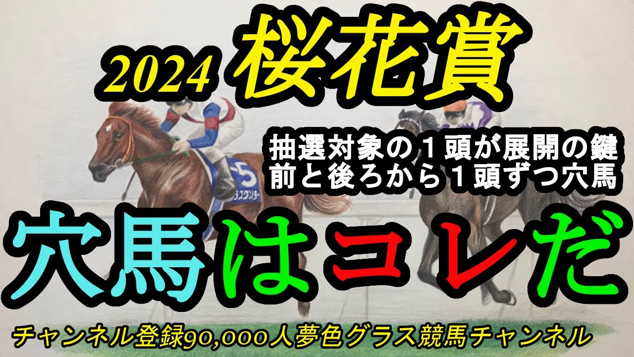 【穴馬はコレだ】2024桜花賞！抽選対象に展開のカギを握る1頭！前と後ろの脚質から1頭ずつ穴馬をご紹介！