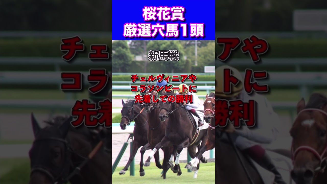 【桜花賞2024】厳選穴馬1頭