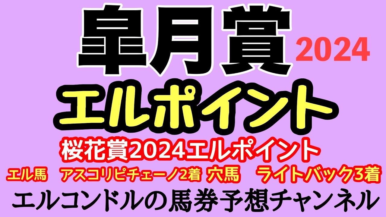 エルコンドル氏の皐月賞2024エルポイント！！皐月賞の過去を探るとはっきりした傾向が！前走の着順には要注目！