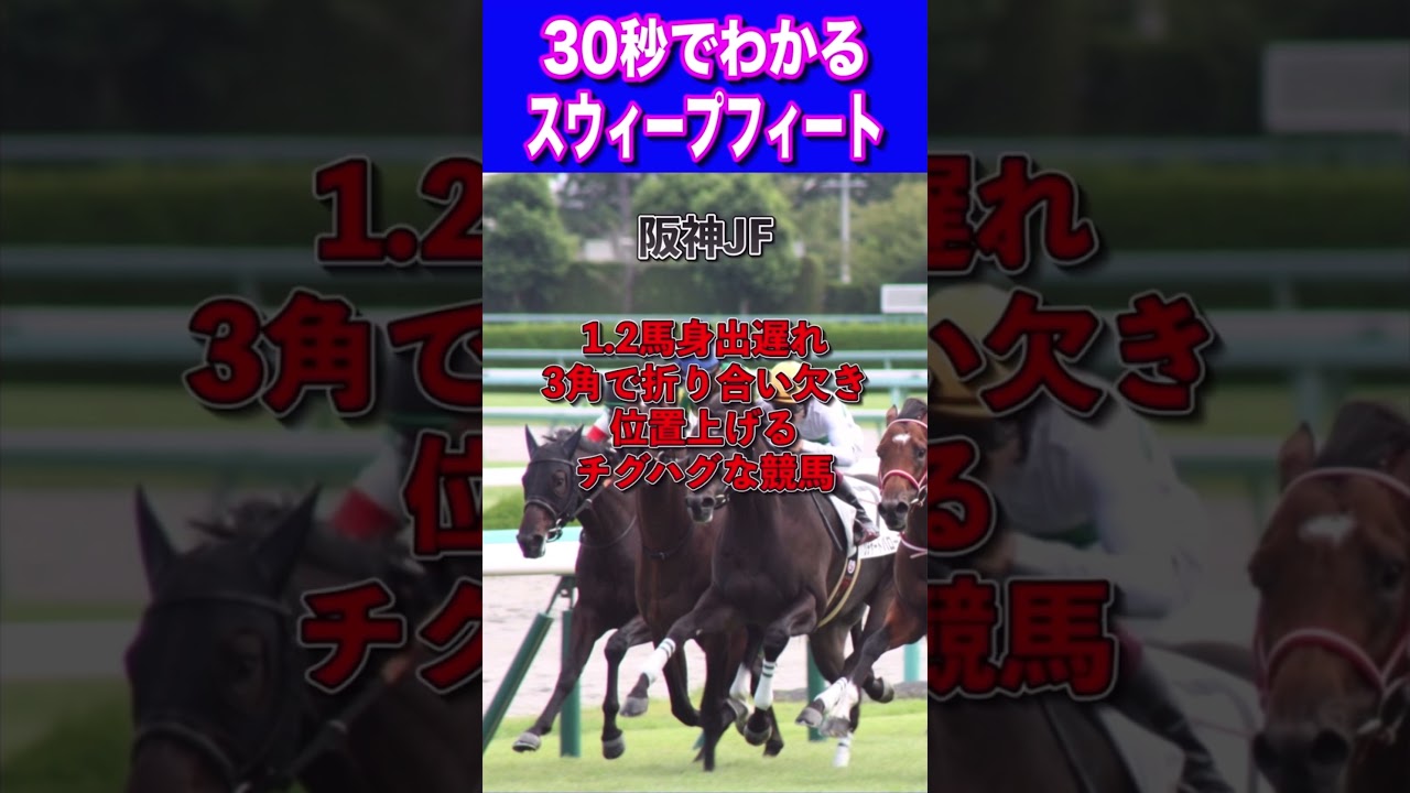 【桜花賞2024】30秒でわかるスウィープフィート