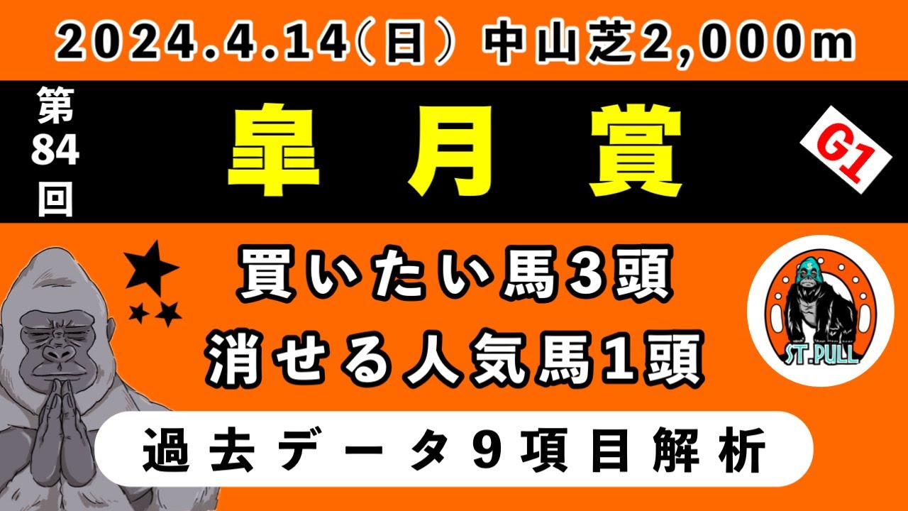 【皐月賞2024】過去データ9項目解析!!買いたい馬3頭と消せる人気馬1頭について(競馬予想)