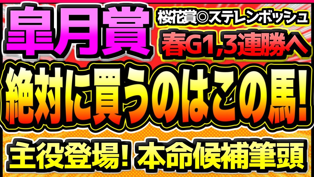 【皐月賞2024】全ての馬にチャンスあり！『絶対に買うのはこの馬』【全頭見解】