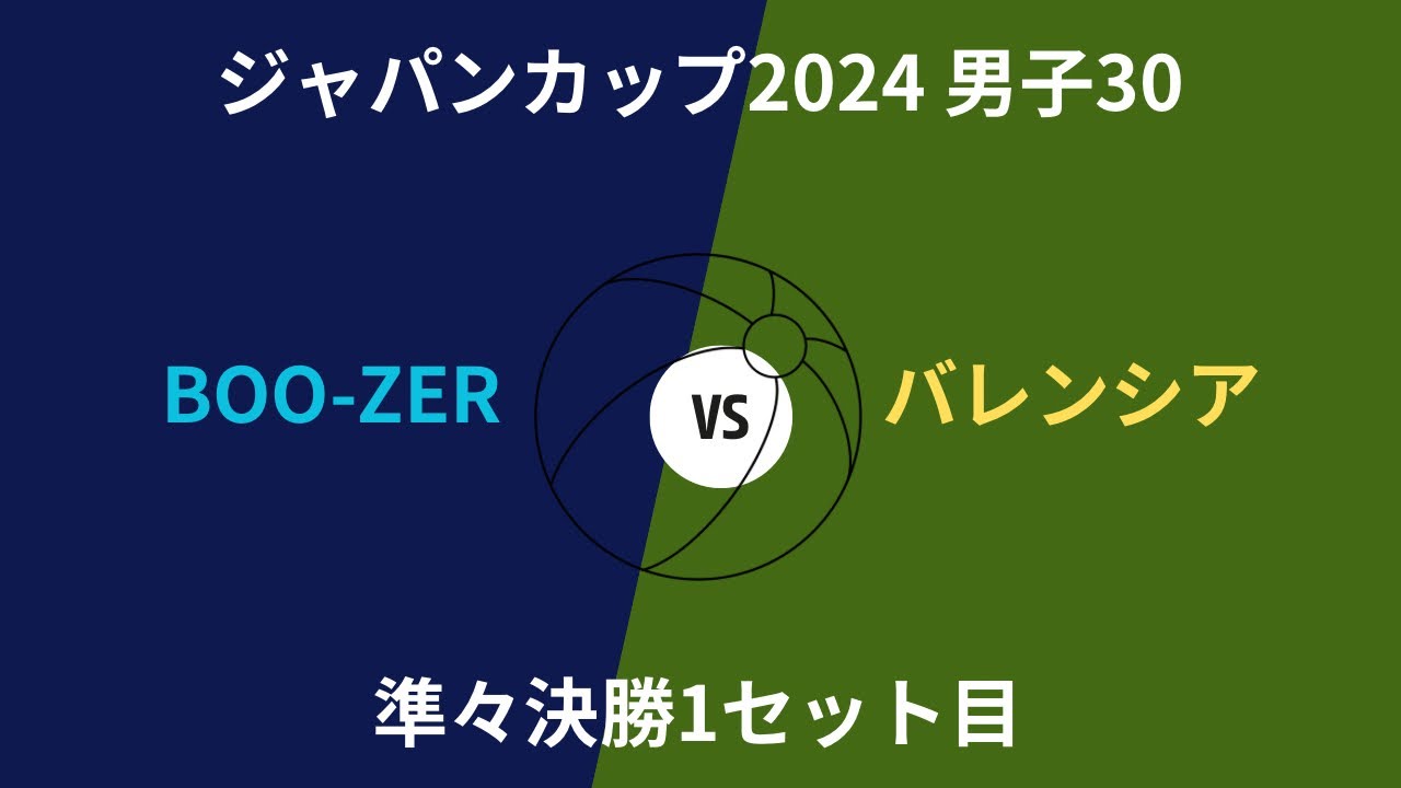 ジャパンカップ高岡大会2024 準々決勝vsバレンシア➀