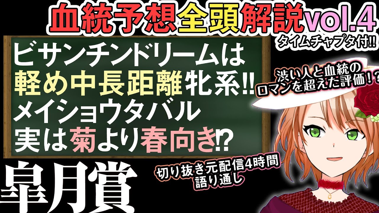 皐月賞2024 中1週だからこそ！菊花賞向きと見せかけて実は違うメイショウタバルの血統 全馬解説vol.4 #四条大学血統ゼミ🏇🧬