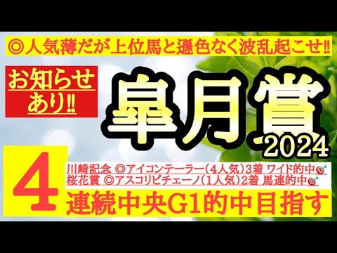 【皐月賞2024】◎実績馬のわりに軽視されているあの穴馬の激走に期待したい！