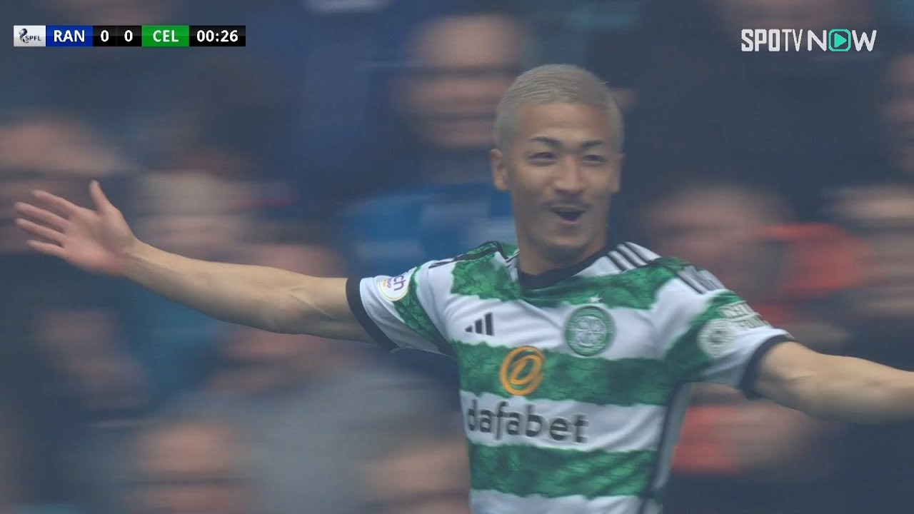 【開始わずか22秒、電光石火の衝撃弾！】セルティック前田が俊足を生かしたチェイシングから先制！