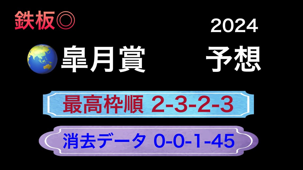 【競馬予想】　皐月賞　予想　2024