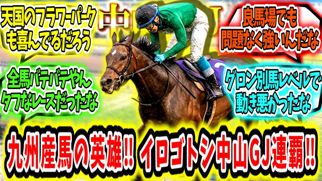 『九州産馬の英雄‼イロゴトシ中山グランドジャンプ連覇アァ‼』に対するみんなの反応【競馬の反応集】