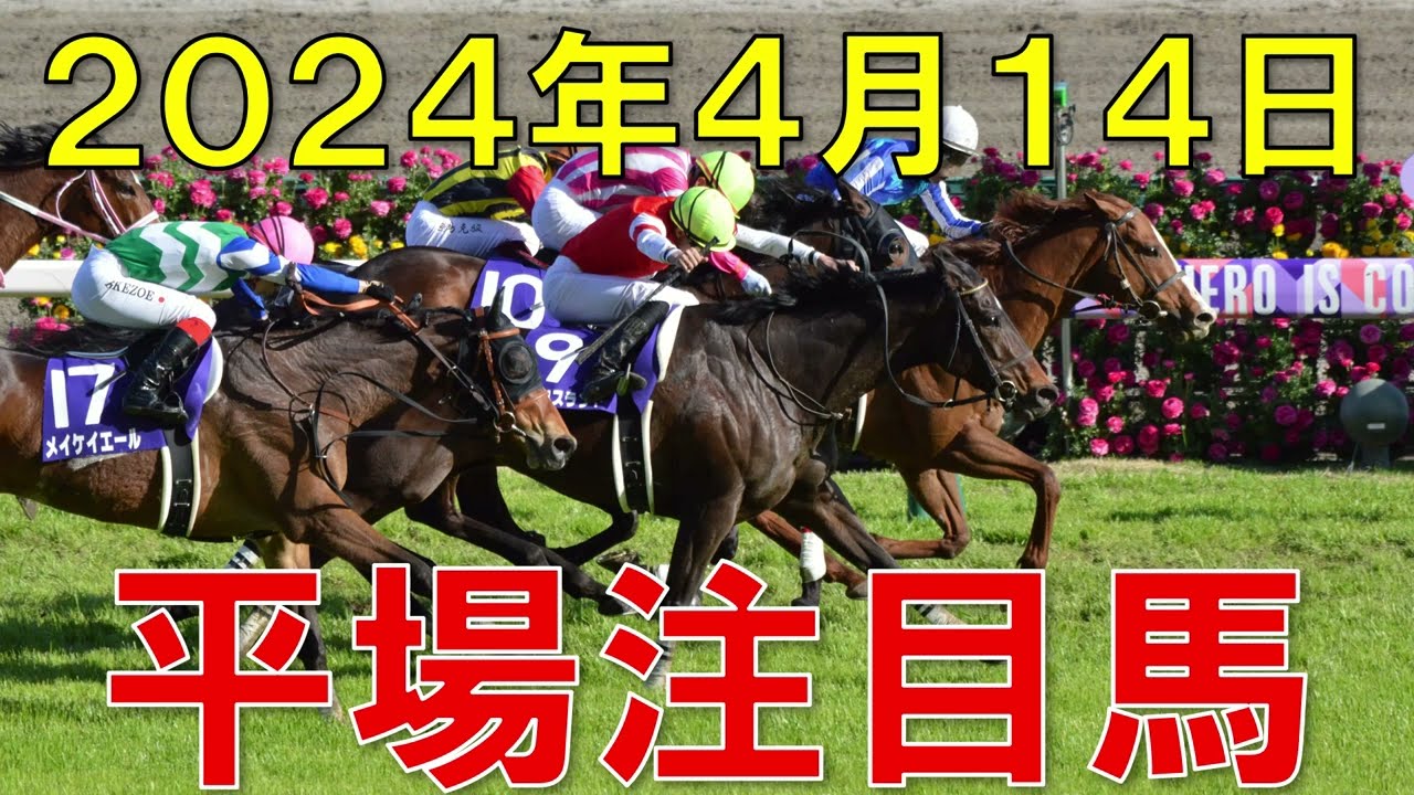 JRA 競馬予想 厳選平場予想 4月14日 平場で狙いたい注目馬【ガチで競馬を語らせてch】