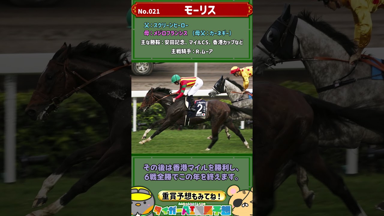 「世界のマイル王」モーリス解説 【名馬列伝021】#競馬 #モーリス #Shorts #ウマ娘
