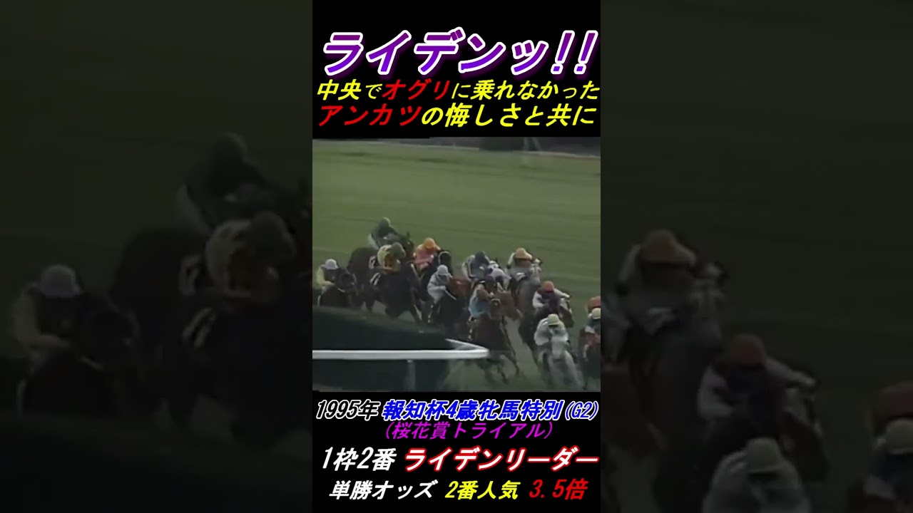 【杉本清節！③】｢ライデンリーダー10戦10勝！笠松のオテンバ娘！｣ 報知杯4歳牝馬特別(G2･1995年)鞍上:安藤勝己 #杉本清 #ライデンリーダー #アンカツ