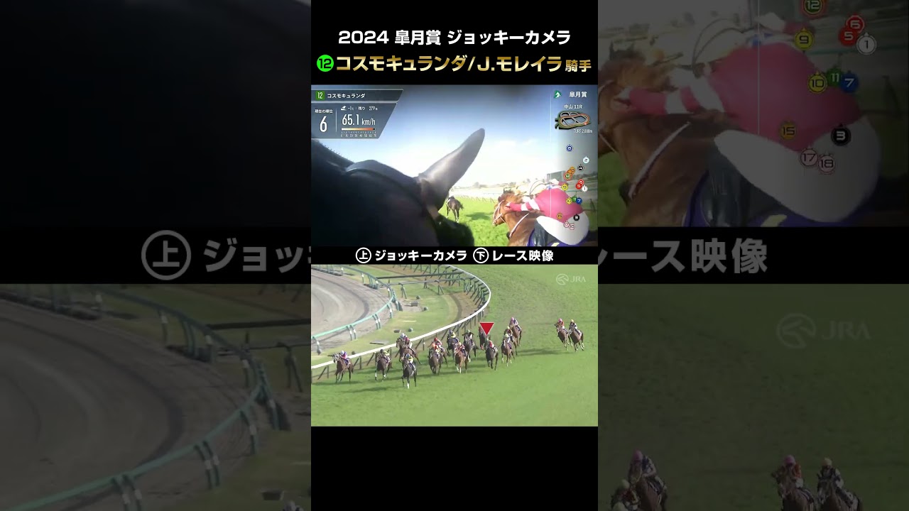 【ジョッキーカメラ×レース映像】2024年皐月賞 コスモキュランダ J.モレイラ騎手 #shorts ｜JRA公式