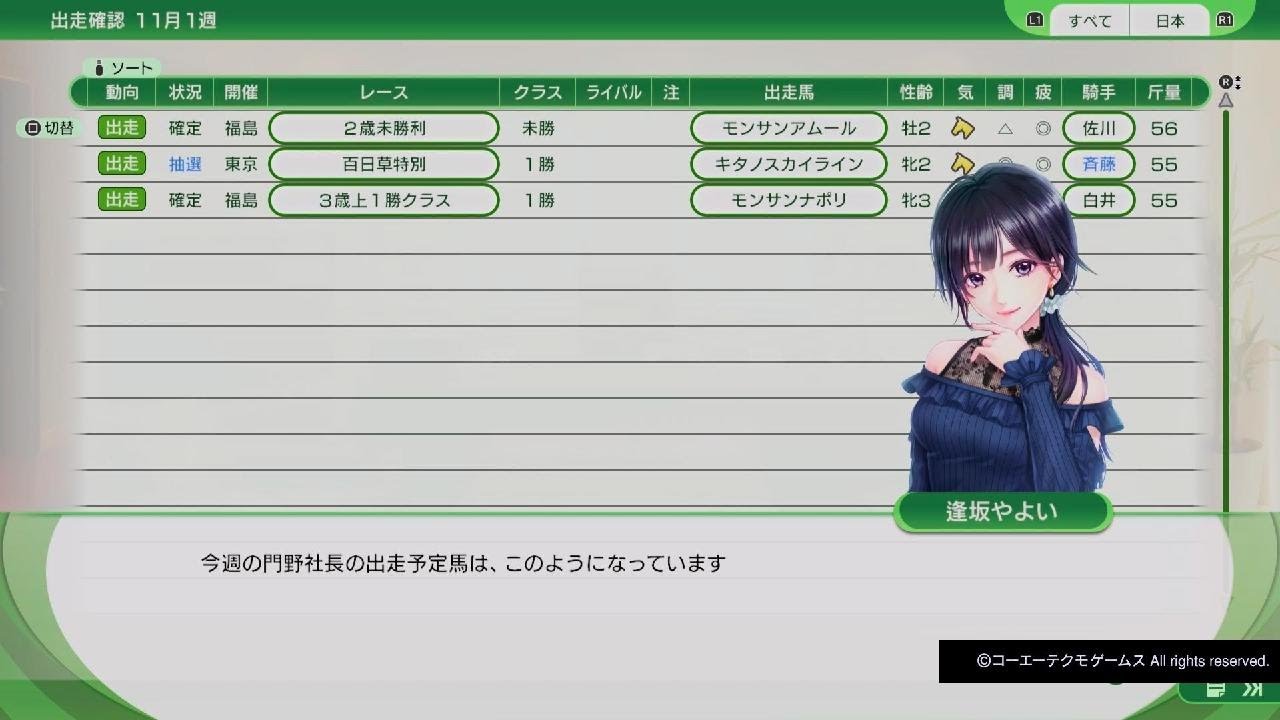 Winning Post 10 2024  エリザベス女王杯