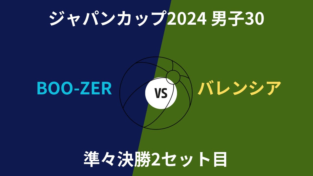 ジャパンカップ高岡大会2024 準々決勝vsバレンシア➁