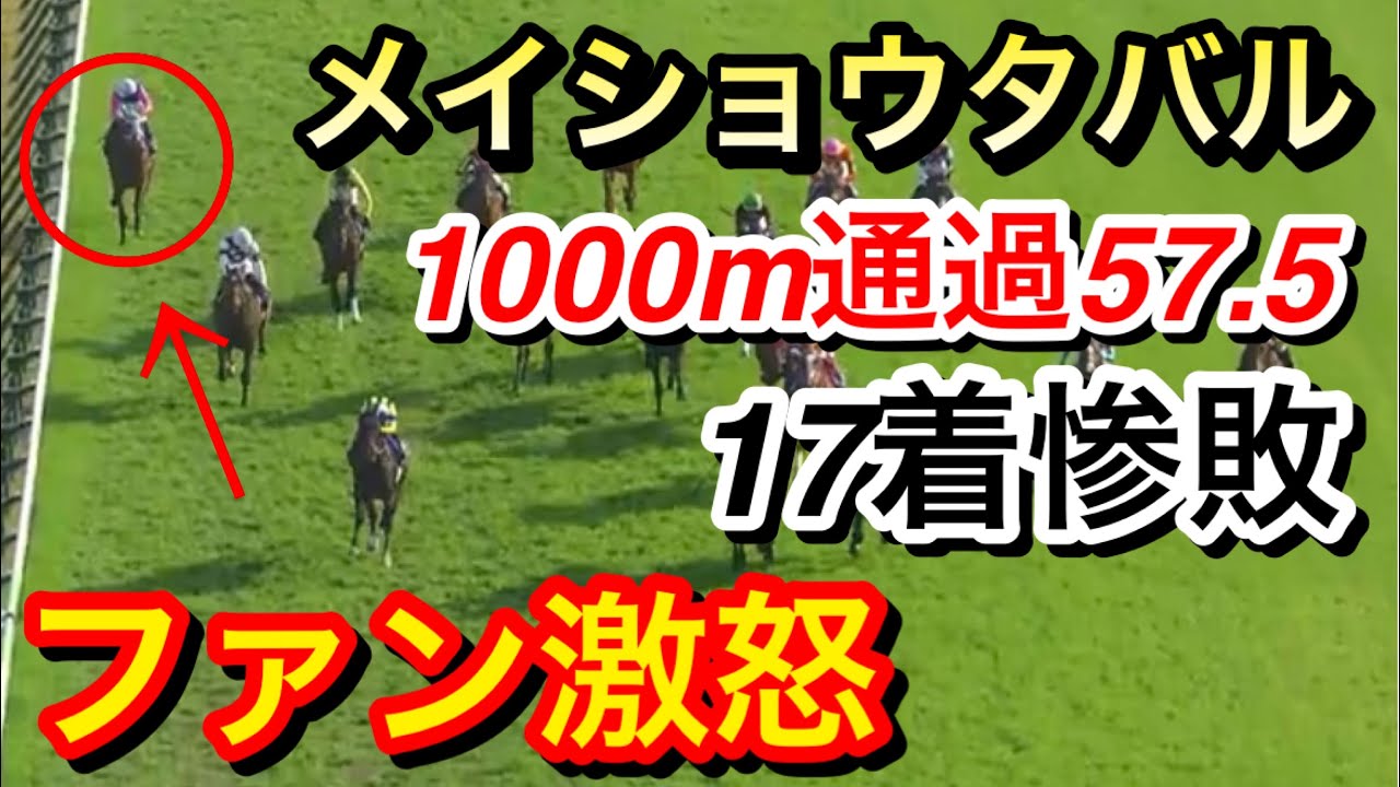 【皐月賞2024】メイショウタバルが暴走逃げで最下位17着に惨敗…騎乗ミスだったのか？【競馬の反応集】