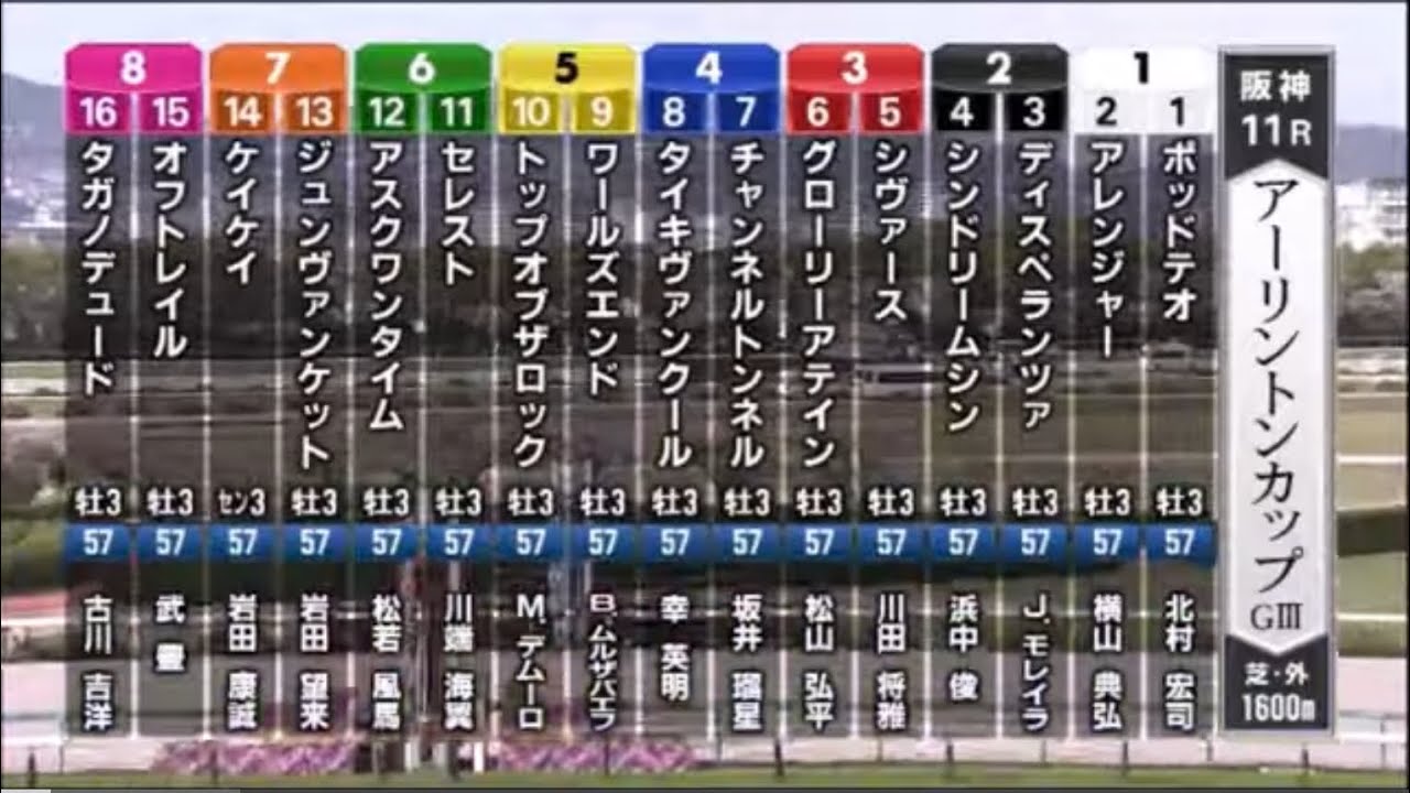 【第33回 アーリントンカップ＜NHKマイルカップTR＞】R6.4/13（GⅢ／阪神・芝1600ｍ ﾗｼﾞｵ実況版）