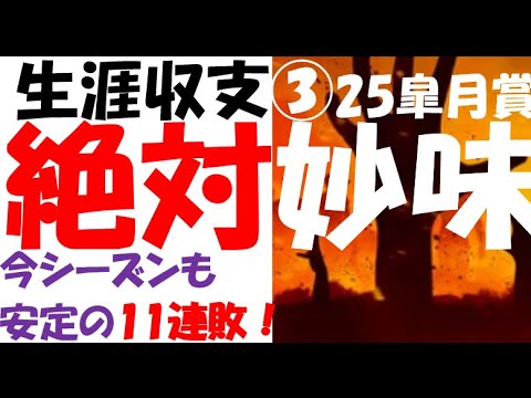 【生涯収支】３K分の１スケール負け記録#25 皐月賞 競馬編
