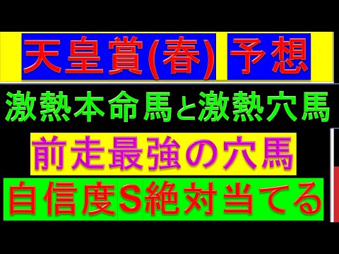2024年 天皇賞(春) 予想【自信度S/最強の軸馬と穴馬がいる】