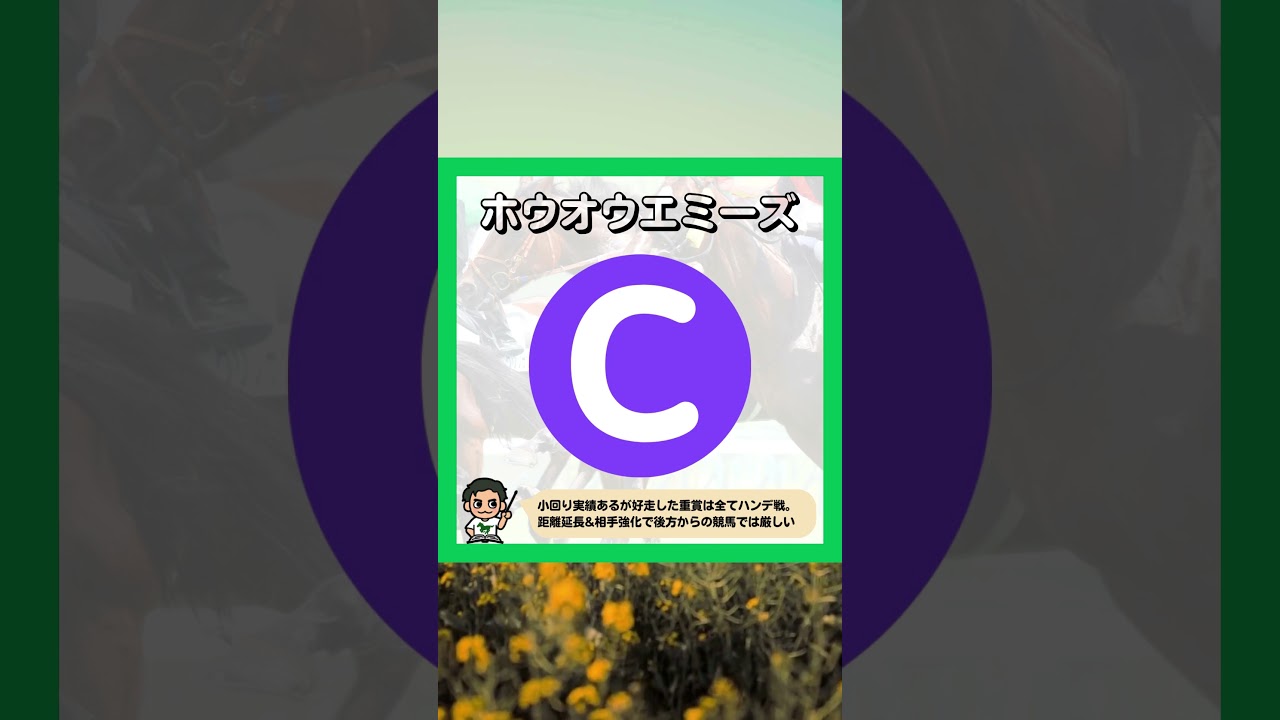 【有馬記念】 2023年 有馬記念 出走馬全頭考察 ホウオウエミーズ編 #Shorts