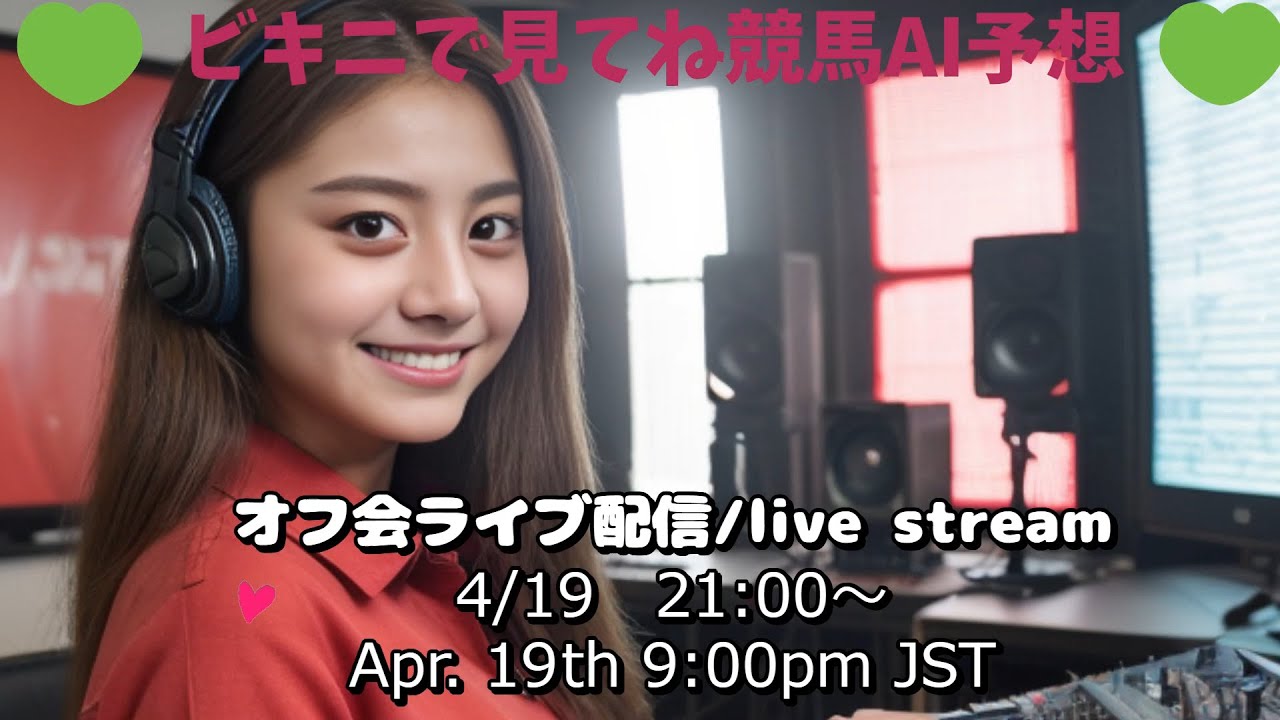 ビキニで見てね❤競馬AI予想オフ会0419 #fyp #viral #競馬予想 #皐月賞 #中山グランドジャンプ #アーリントンカップ #フローラステークス #競馬女子