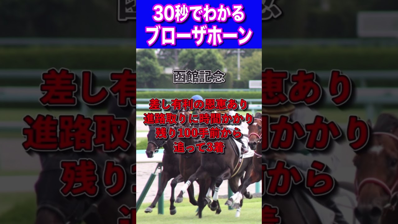 【日経新春杯2024】30秒でわかるブローザホーン
