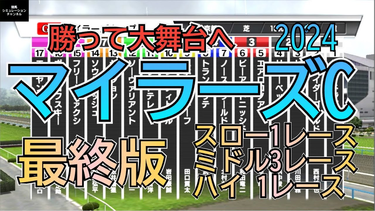 マイラーズカップ 2024 G1 最終版 シミュレーション 安田記念前哨戦 5レース