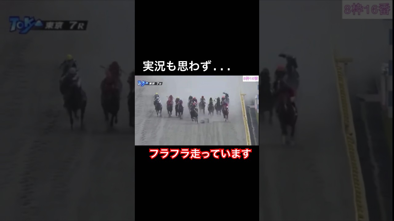 【実況も思わず】フラフラ走っています