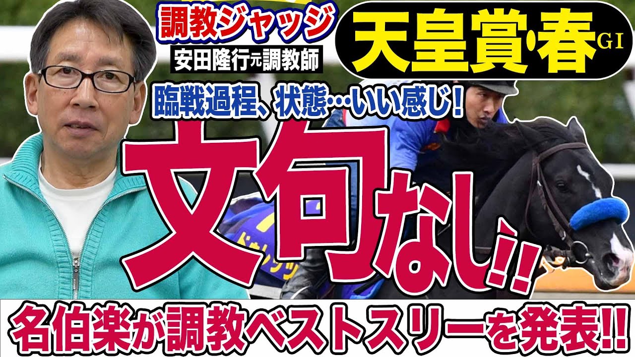 【天皇賞・春2024】安田隆行元調教師が調教ジャッジ　「動き」「時計」「調教過程」を採点しベスト３発表！《東スポ競馬ニュース》