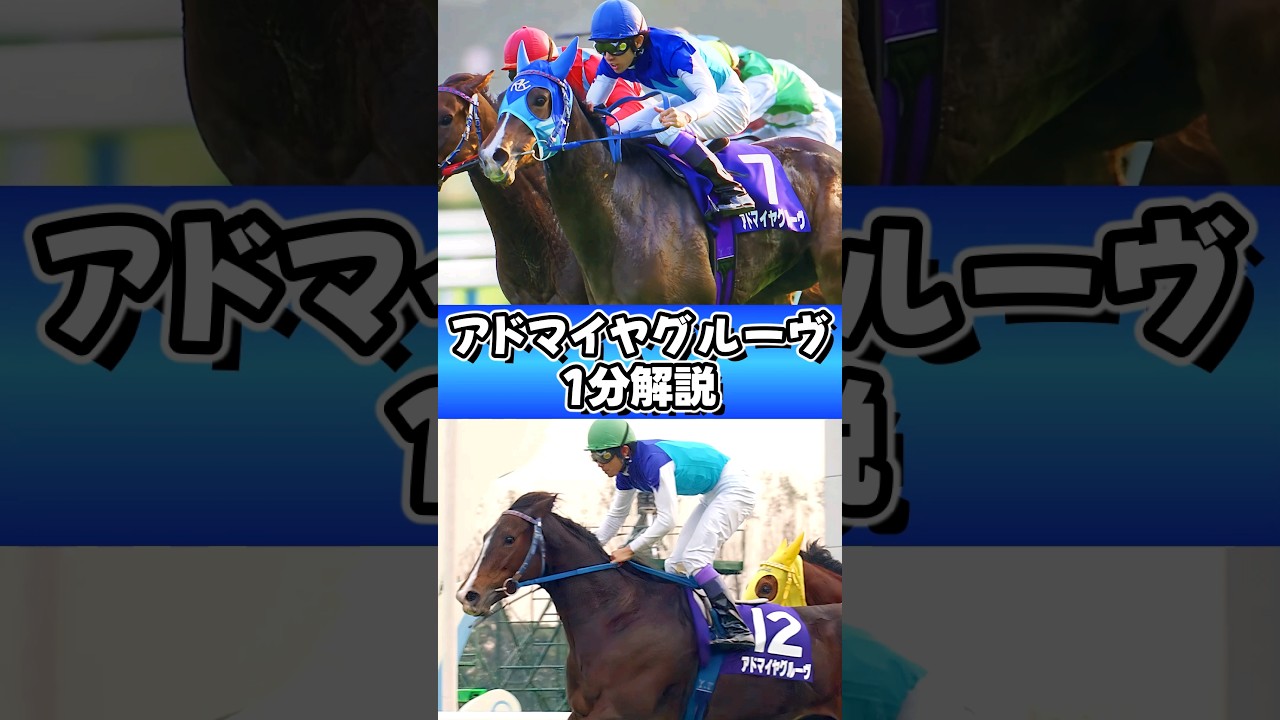 ベロちゃんがグル姉ならアドマイヤグルーヴは？ #アドマイヤグルーヴ #1分解説 #shorts