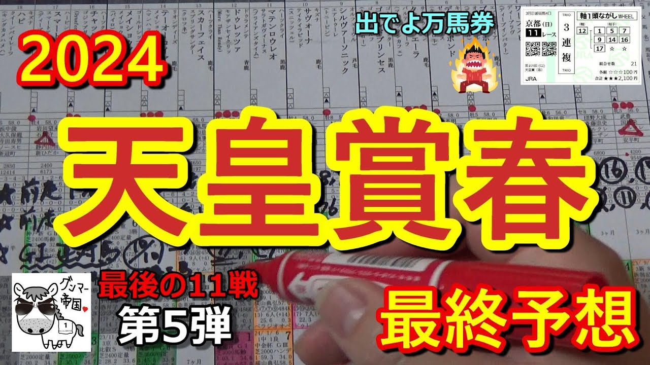 【天皇賞春2024】菊花賞馬は伊達ではない。よってドゥレッツァから買います【最終予想】