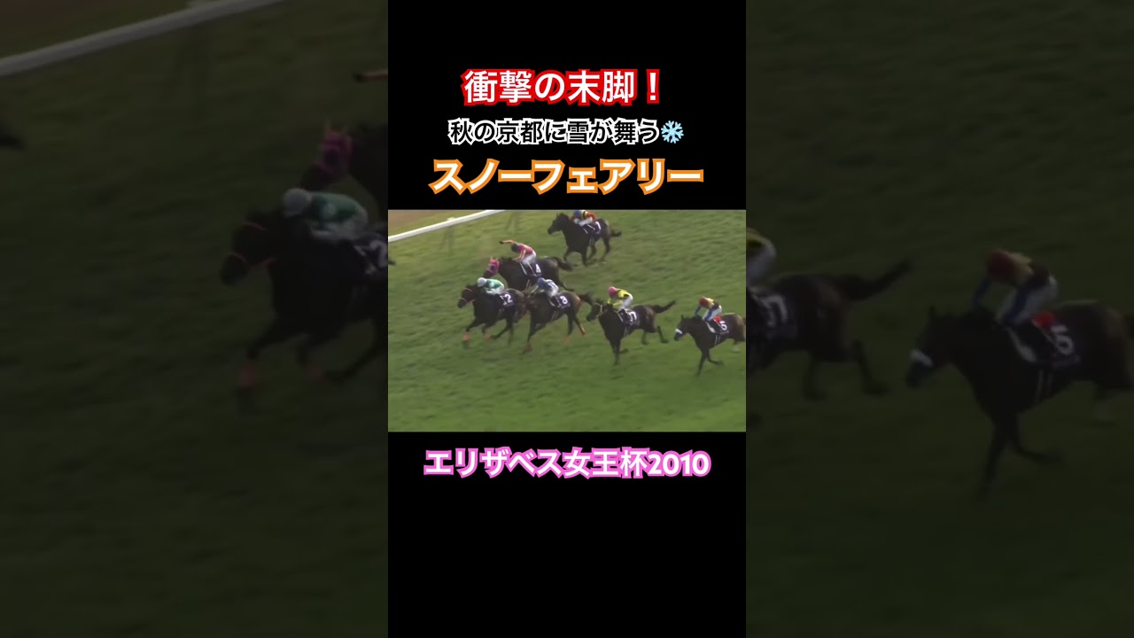 脅威の末脚炸裂！スノーフェアリー！ #競馬 #スノーフェアリー #エリザベス女王杯