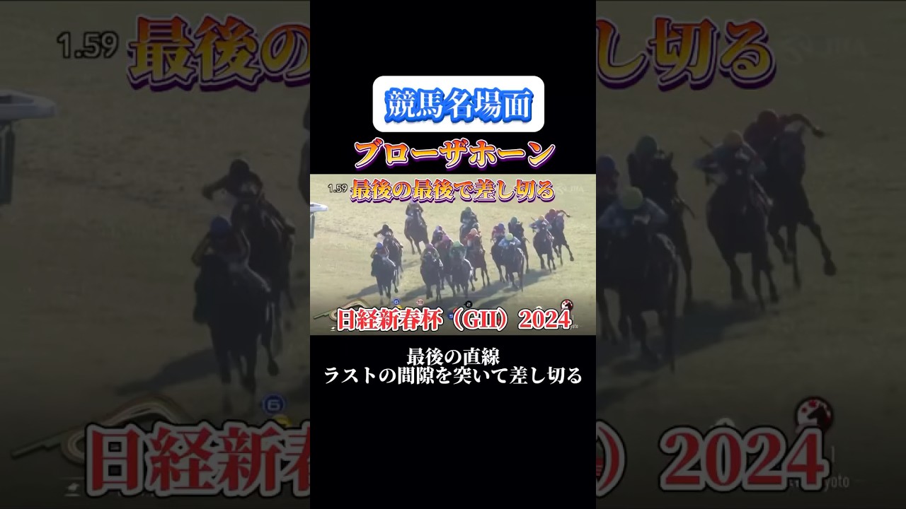 【競馬】ブローザホーン【日経新春杯2024】#shorts #競馬 #ブローザホーン #日経新春杯  #競馬予想はショート動画に