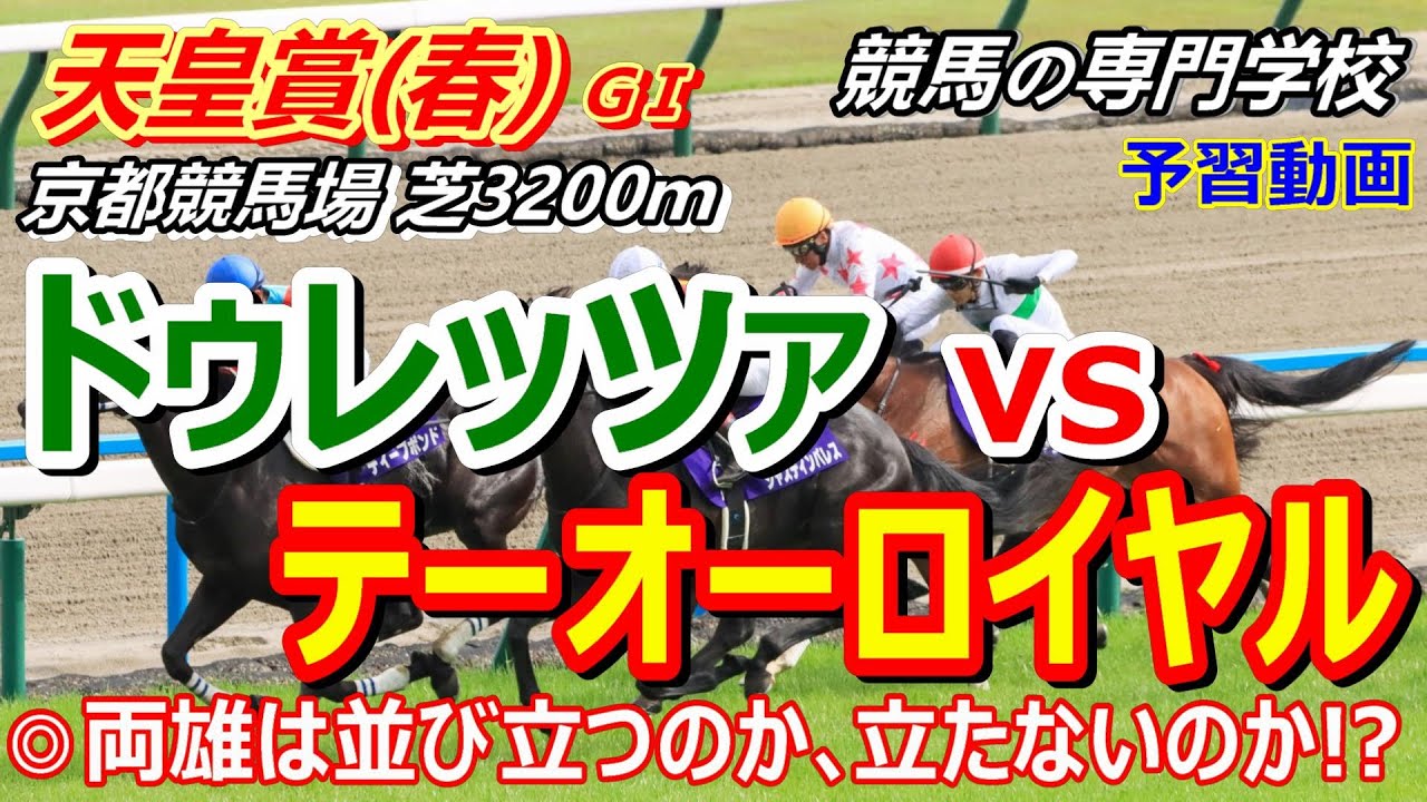 【天皇賞春2024】予習動画 ドゥレッツァ、テーオーロイヤル、主役の2頭を深堀り
