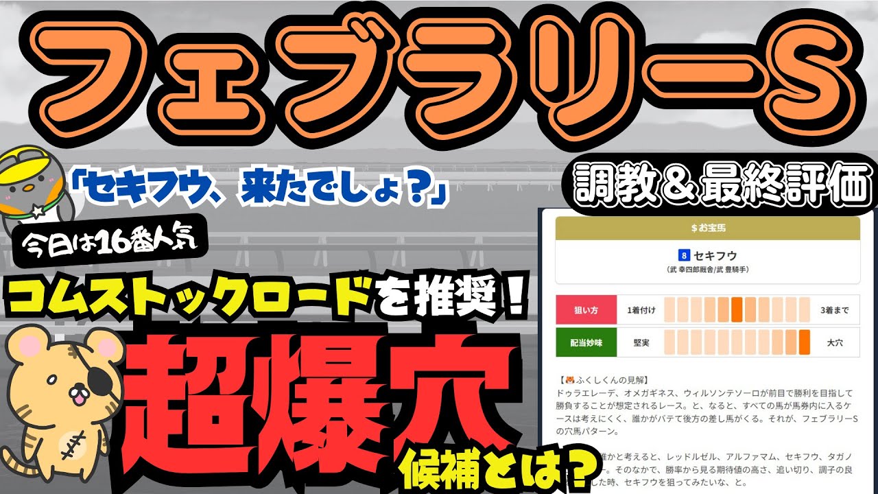 【フェブラリーS2024調教＆最終評価】京都牝馬Sに続き、穴馬を知りたいひとへ送る「超激走候補」とは？ 狙うはレース傾向・適性合う「スペシャリスト」【競馬予想】