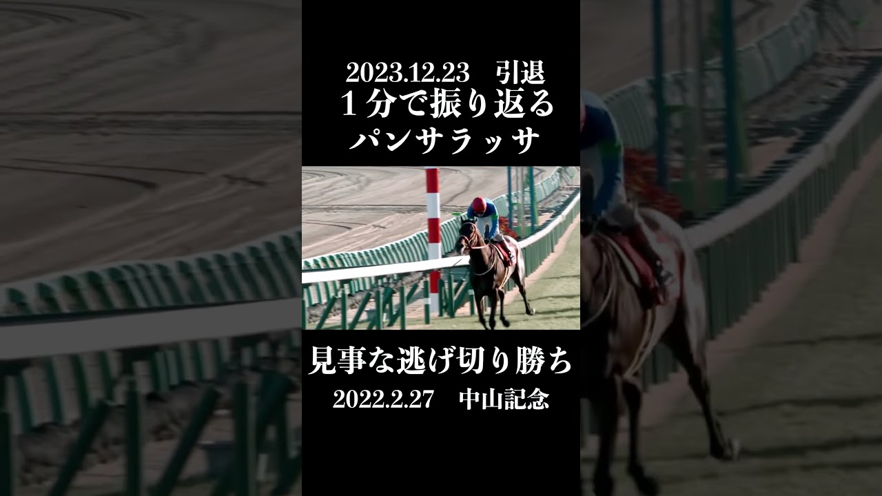 1分で振り返るパンサラッサ　#パンサラッサ #逃げ馬 #令和のツインターボ #競馬 #引退馬 #名馬 #競走馬 #ドバイターフ #サウジカップ