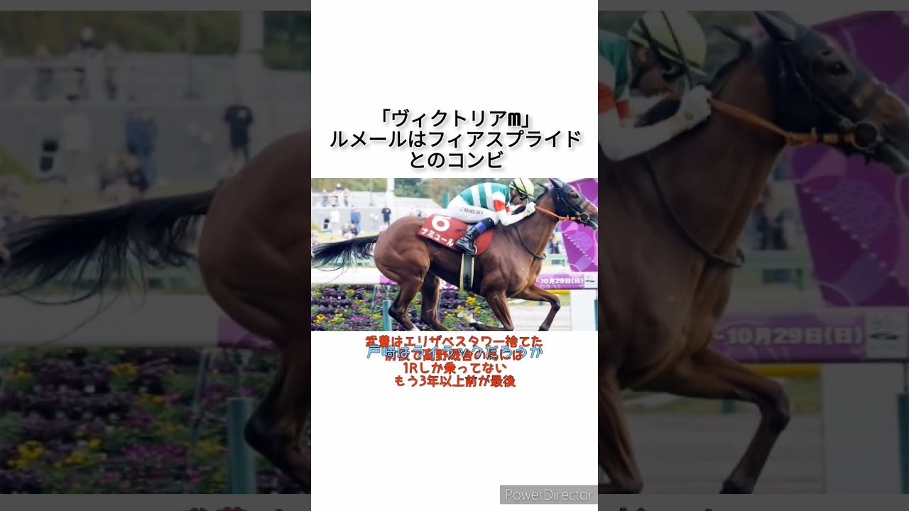 ルメールはヴィクトリアMはナミュールではなくフィアスプライドとのコンビ　 #競馬