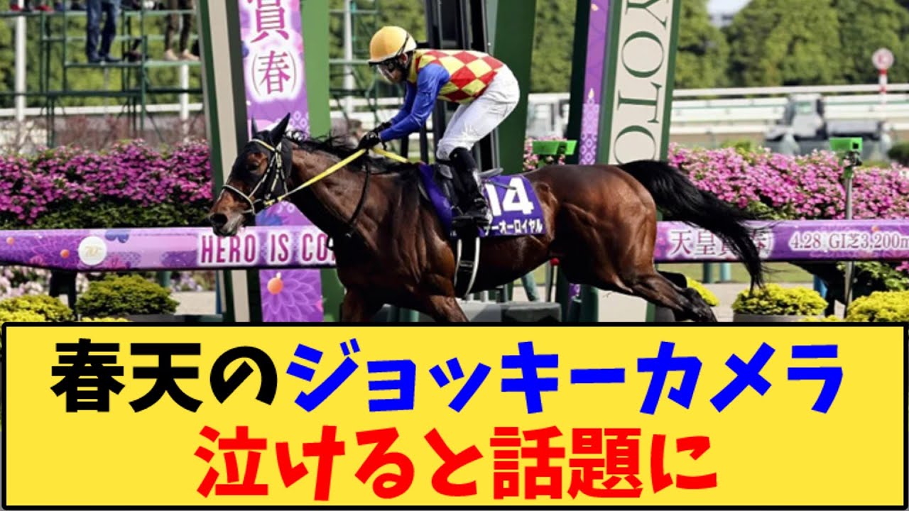 【競馬】「春天のジョッキーカメラ、泣けると話題に」に対する反応【反応集】
